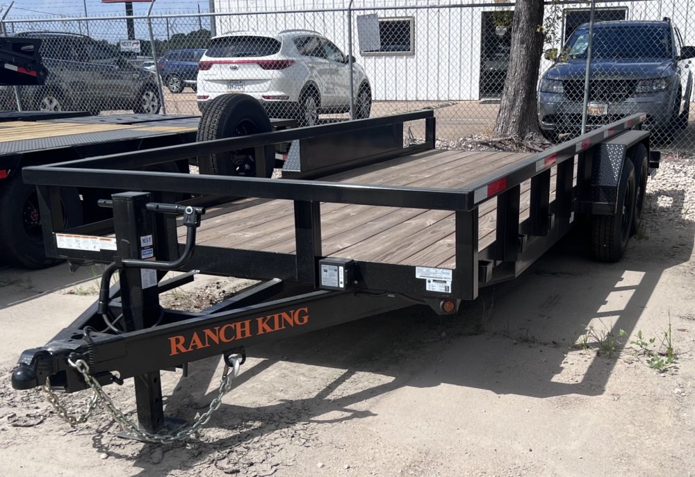 6' 10"x20' Ranch King Tandem Axle Utility Trailer