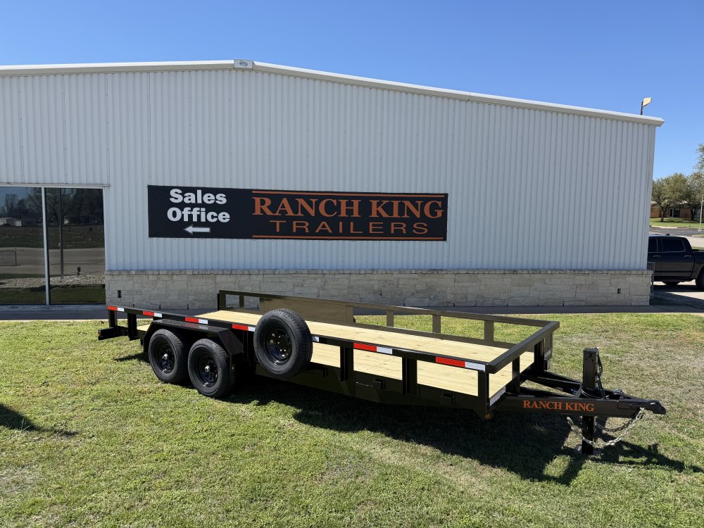 6' 10"x20' Ranch King Tandem Axle Utility Trailer