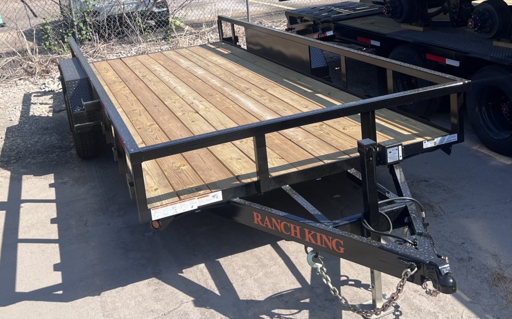 6' 10"x18' Ranch King Tandem Axle Utility Trailer