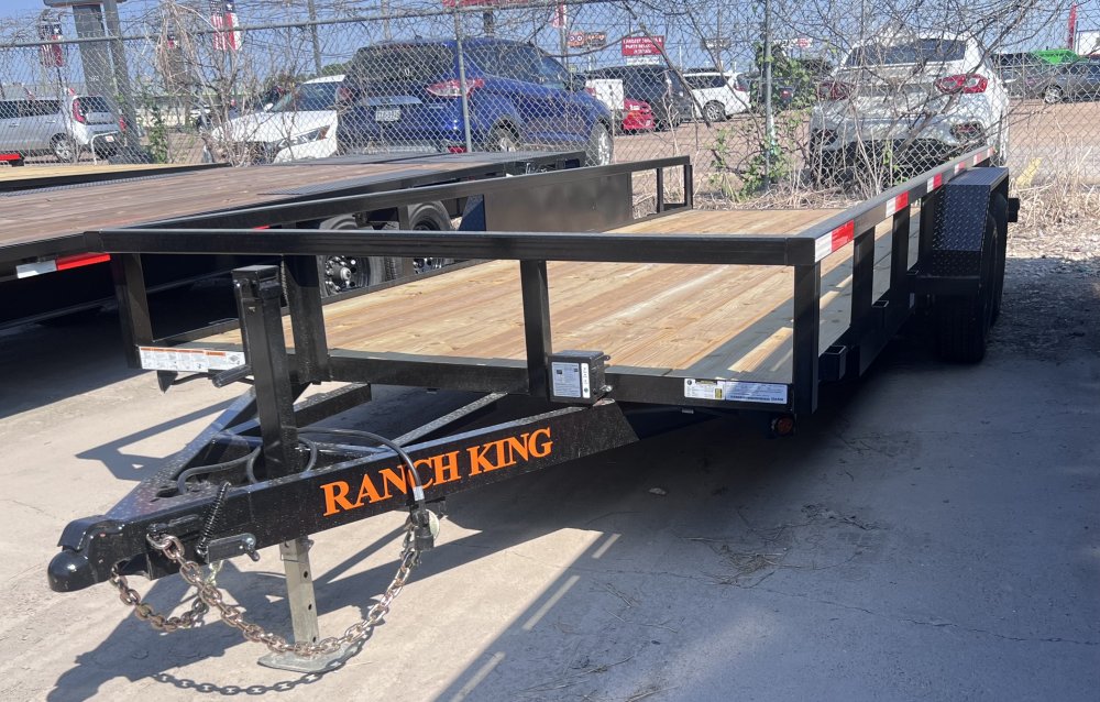 6' 10"x18' Ranch King Tandem Axle Utility Trailer