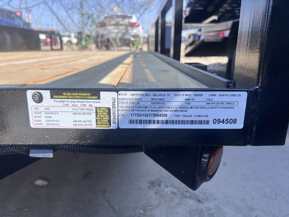 6' 10"x18' Ranch King Tandem Axle Utility Trailer