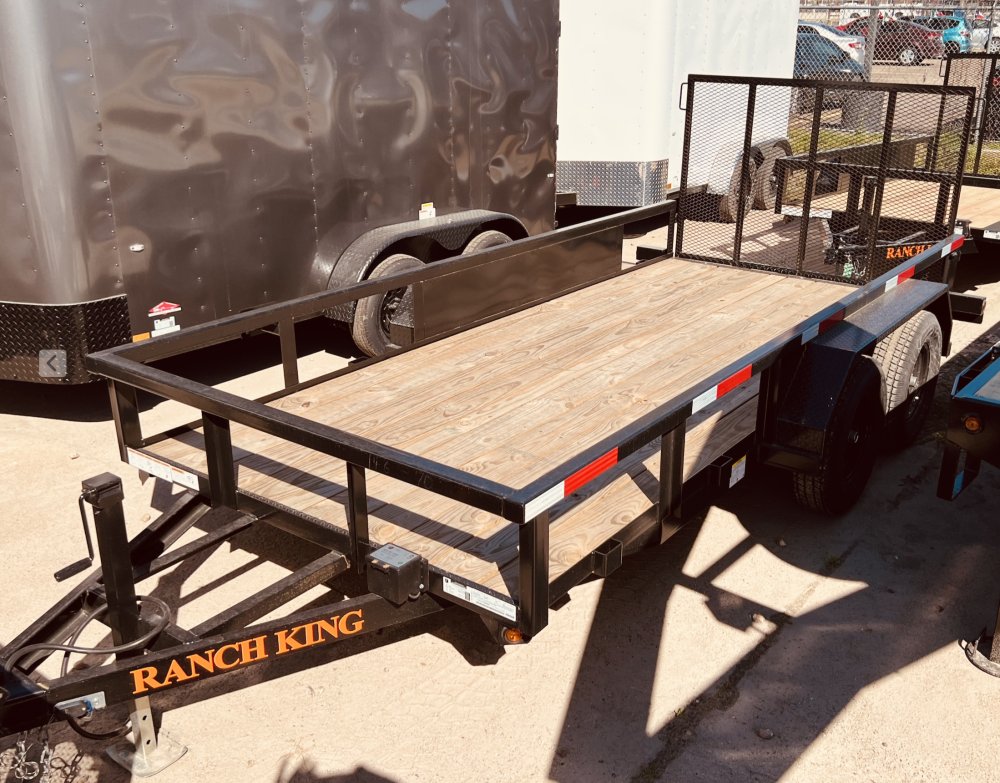 6'x14' Ranch King Tandem Axle Utility Trailer