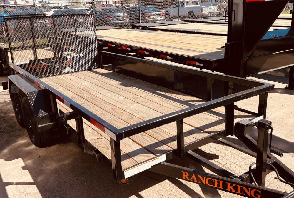 6'x14' Ranch King Tandem Axle Utility Trailer