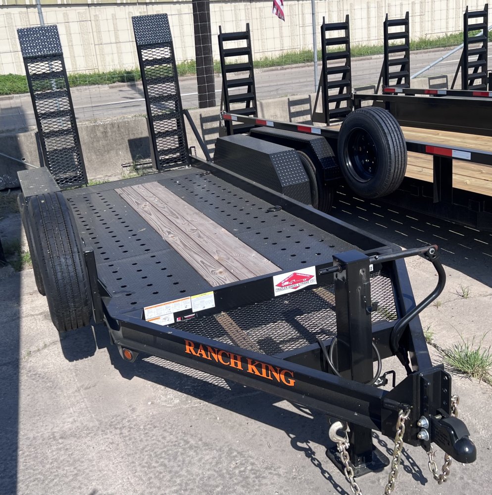 Ranch King 14' Tandem Axle Forklift Trailer 16k