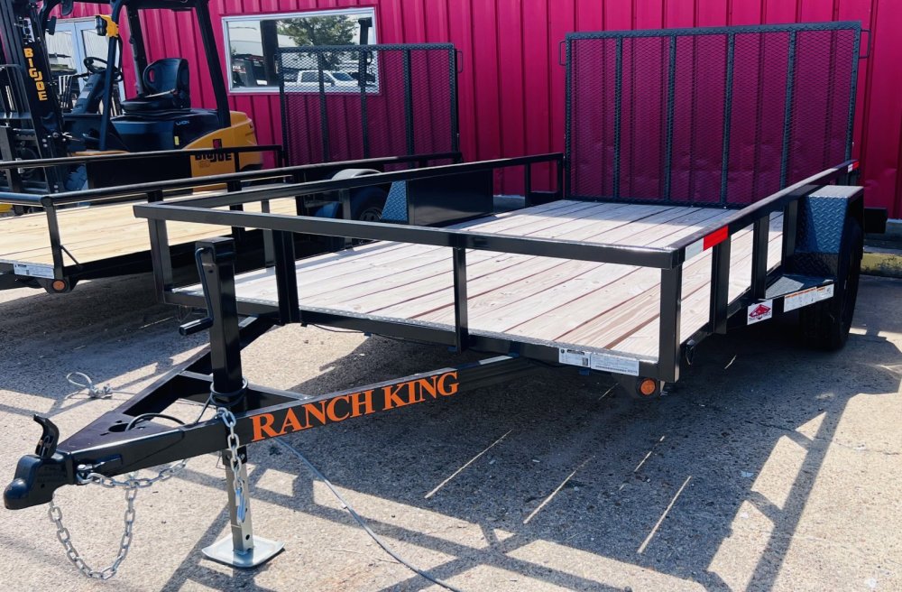 6' 10"x12' Ranch King Single Axle Utility Trailer