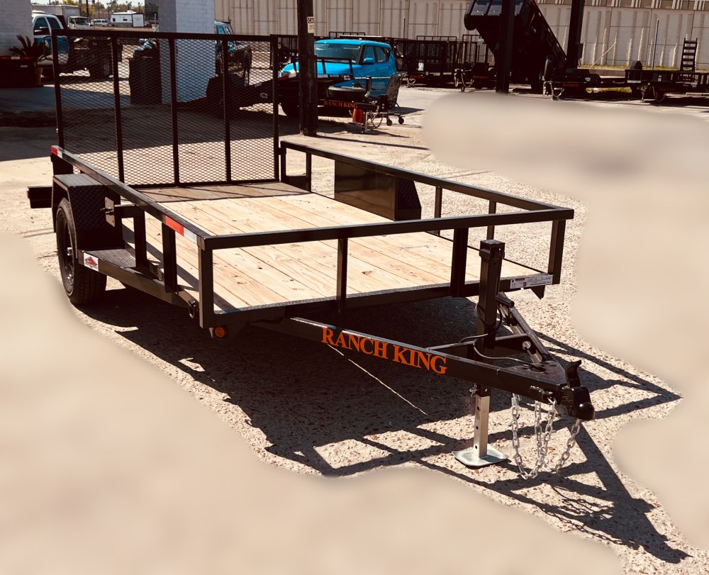 6'x12' Ranch King Single Axle Utility Trailer