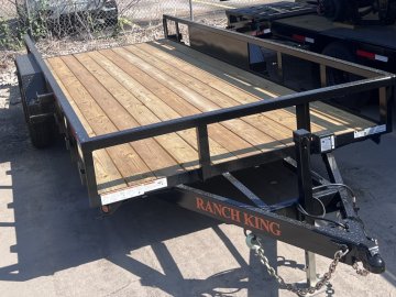 6' 10"x18' Ranch King Tandem Axle Utility Trailer