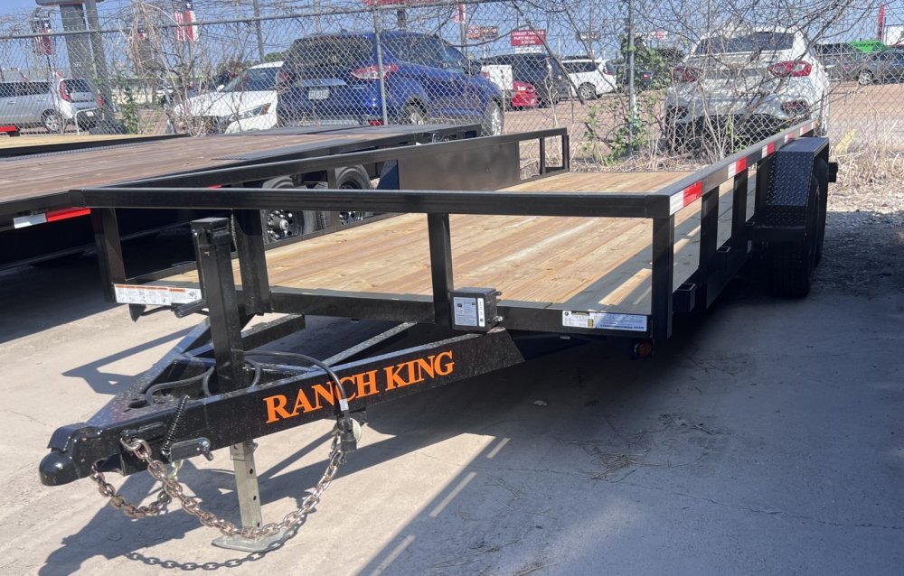 6' 10"x18' Ranch King Tandem Axle Utility Trailer