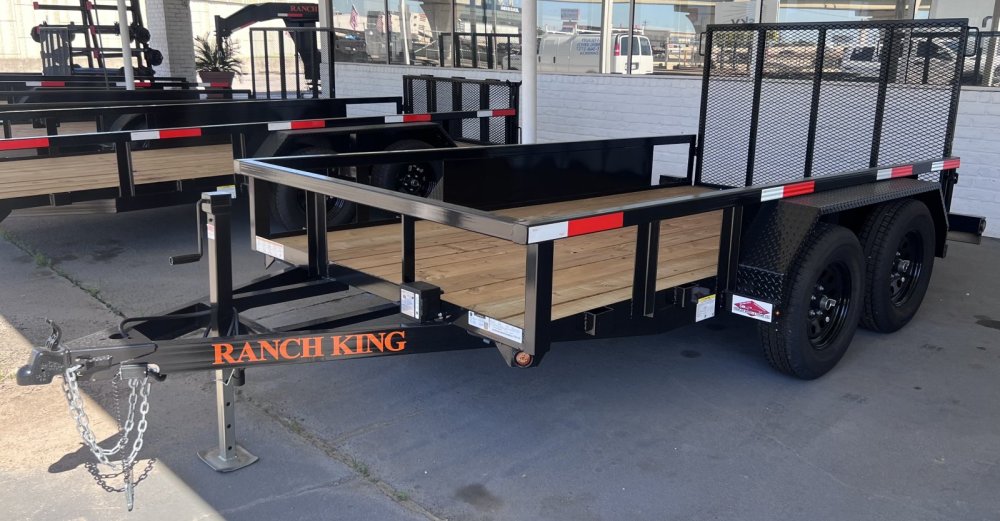 6'x12' Ranch King Tandem Axle Utility Trailer