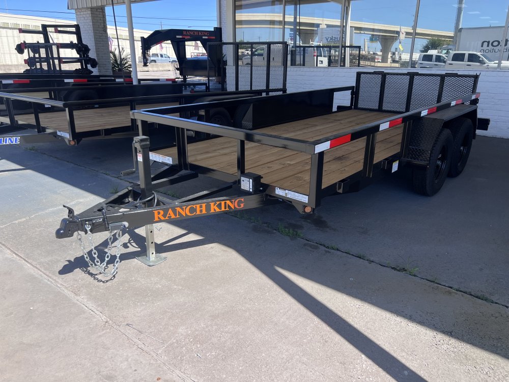 6'x12' Ranch King Tandem Axle Utility Trailer