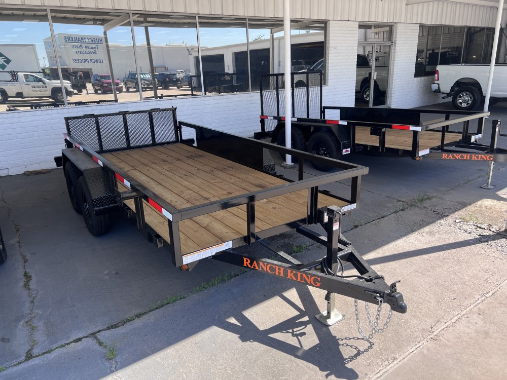 6'x14' Ranch King Tandem Axle Utility Trailer