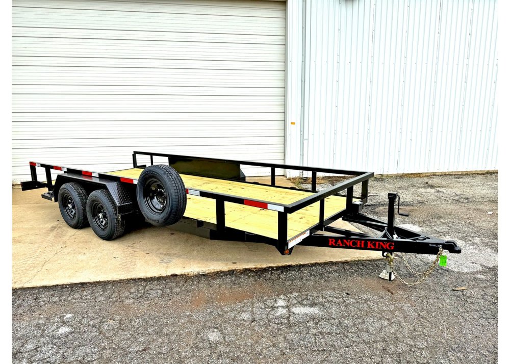 6' 10"x18' Ranch King Tandem Axle Utility Trailer