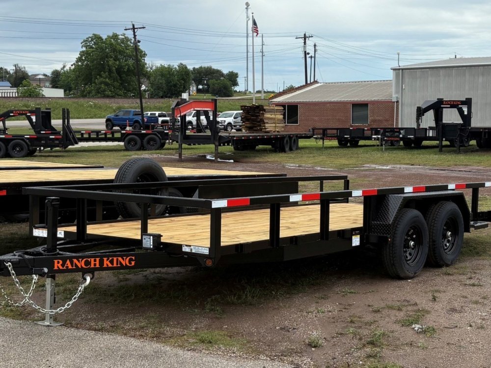6' 10"x18' Ranch King Tandem Axle Utility Trailer