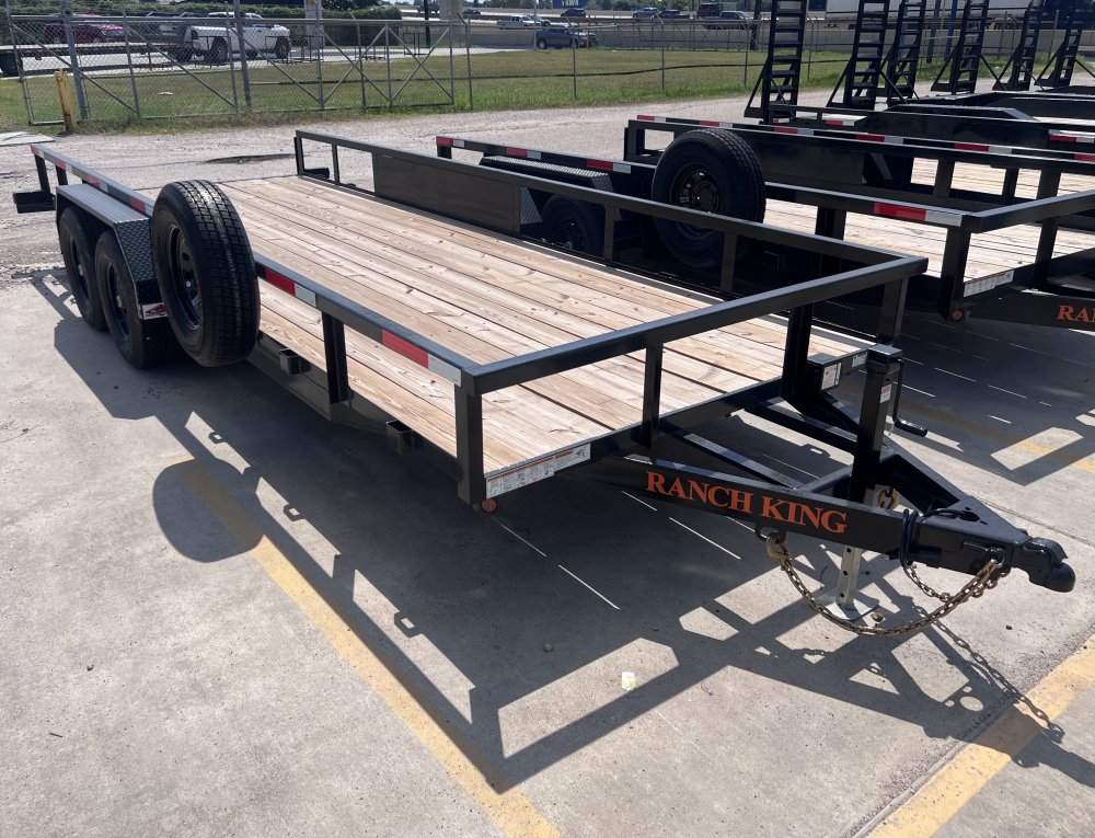 6' 10"x20' Ranch King Tandem Axle Utility Trailer