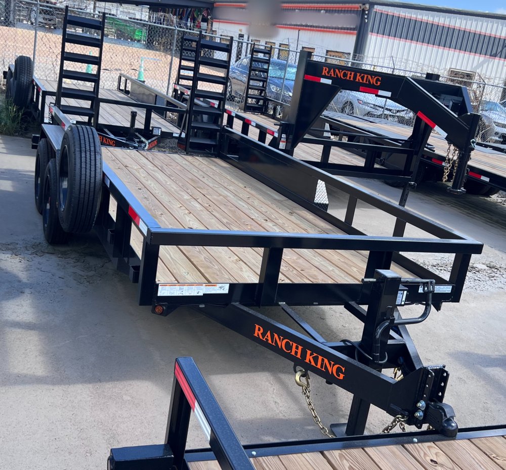 6' 10"x16' Ranch King Tandem Axle Utility Trailer