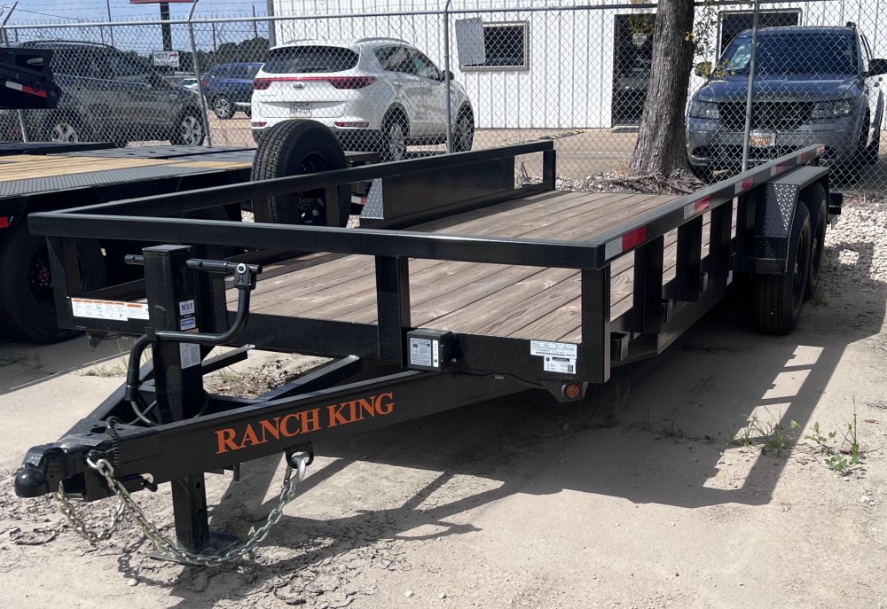 6' 10"x18' Ranch King Tandem Axle Utility Trailer