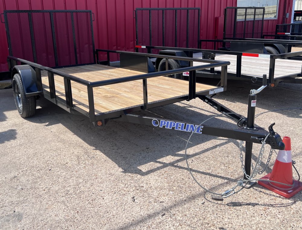 6'x12' PIPELINE Single Axle Utility Trailer