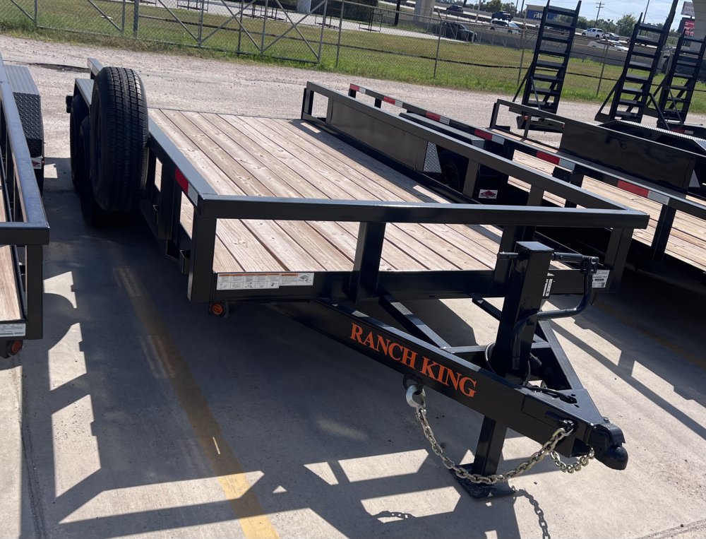 6' 10"x18' Ranch King Tandem Axle Utility Trailer
