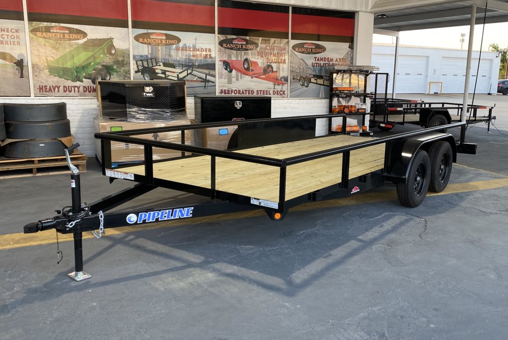 6' 10"x16' PIPELINE Tandem Axle Utility Trailer