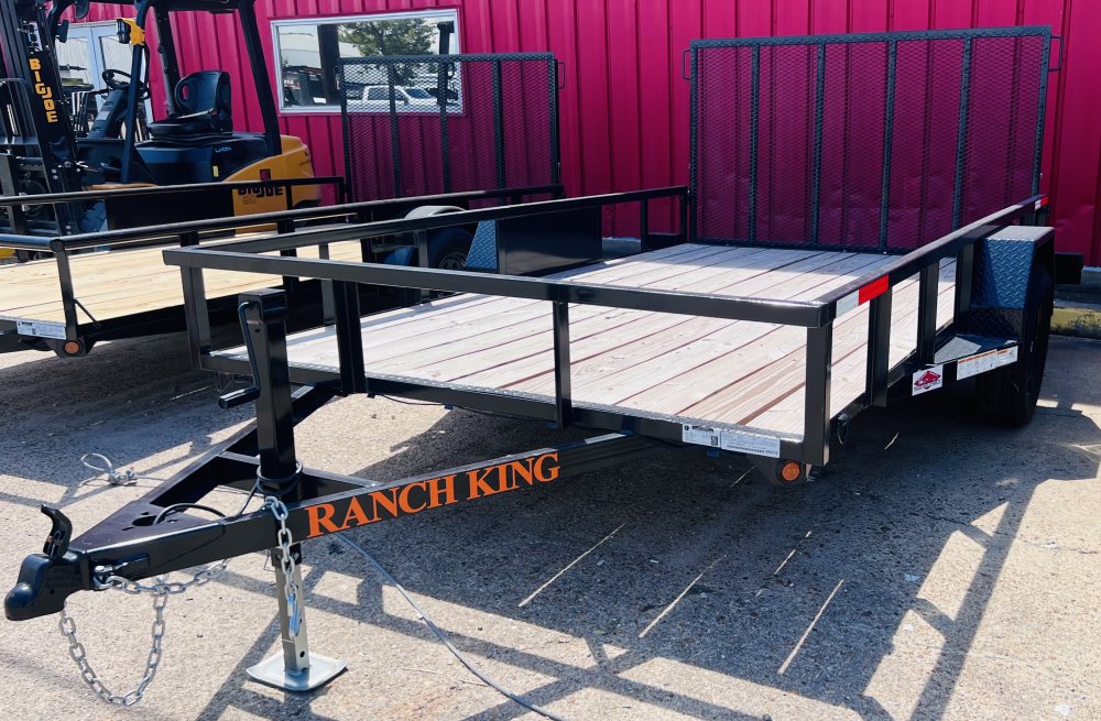6' 10"x12' Ranch King Single Axle Utility Trailer