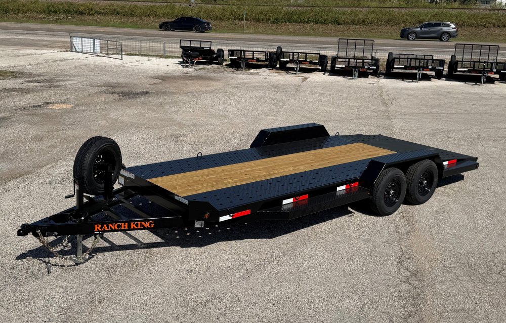6' 10"x18' Ranch King Flatbed Car Hauler