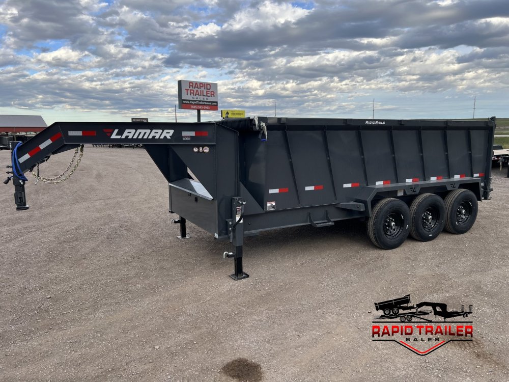 2027 LAMAR 83X16 21K GOOSENECK TELESCOPIC DUMP TRAILER