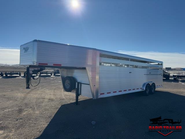 2026 HILLSBORO 7.5X26 GOOSENECK STOCK TRAILER