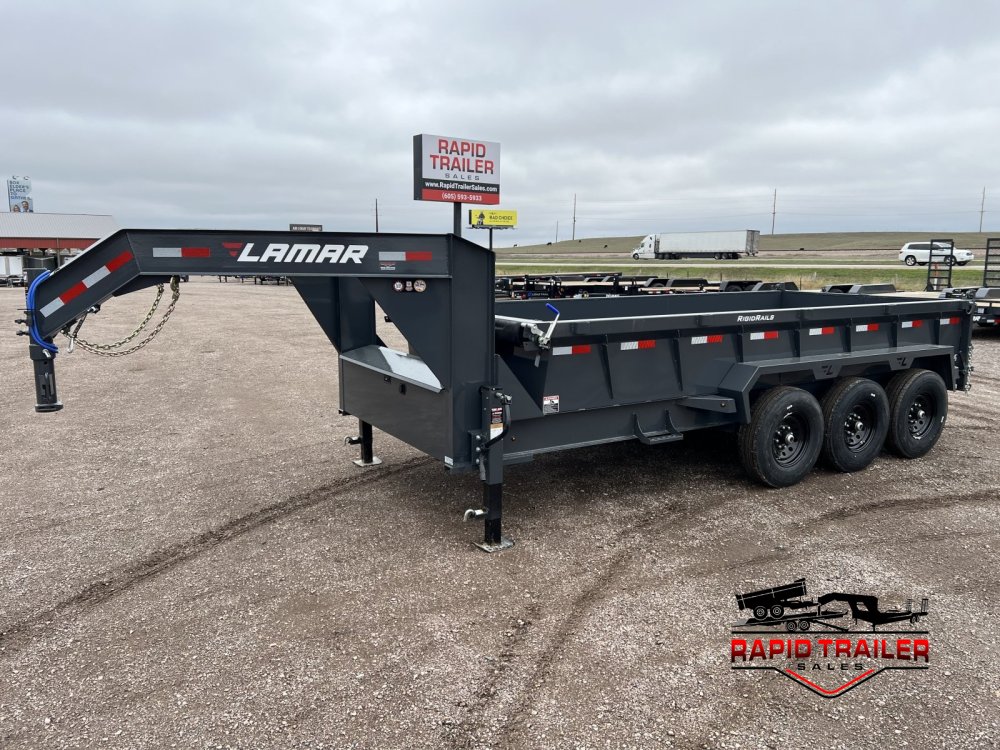 2027 LAMAR 83X16 21K GOOSENECK TELESCOPIC DUMP TRAILER