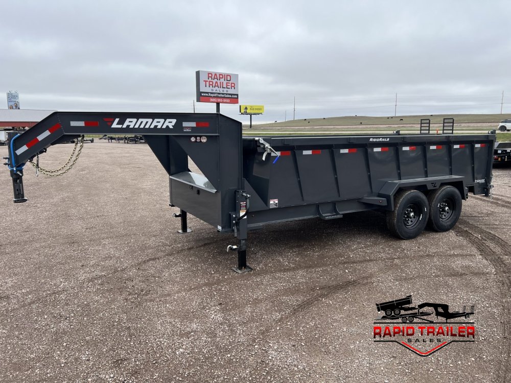 2027 LAMAR 83X16 14K GOOSENECK TELESCOPIC DUMP TRAILER