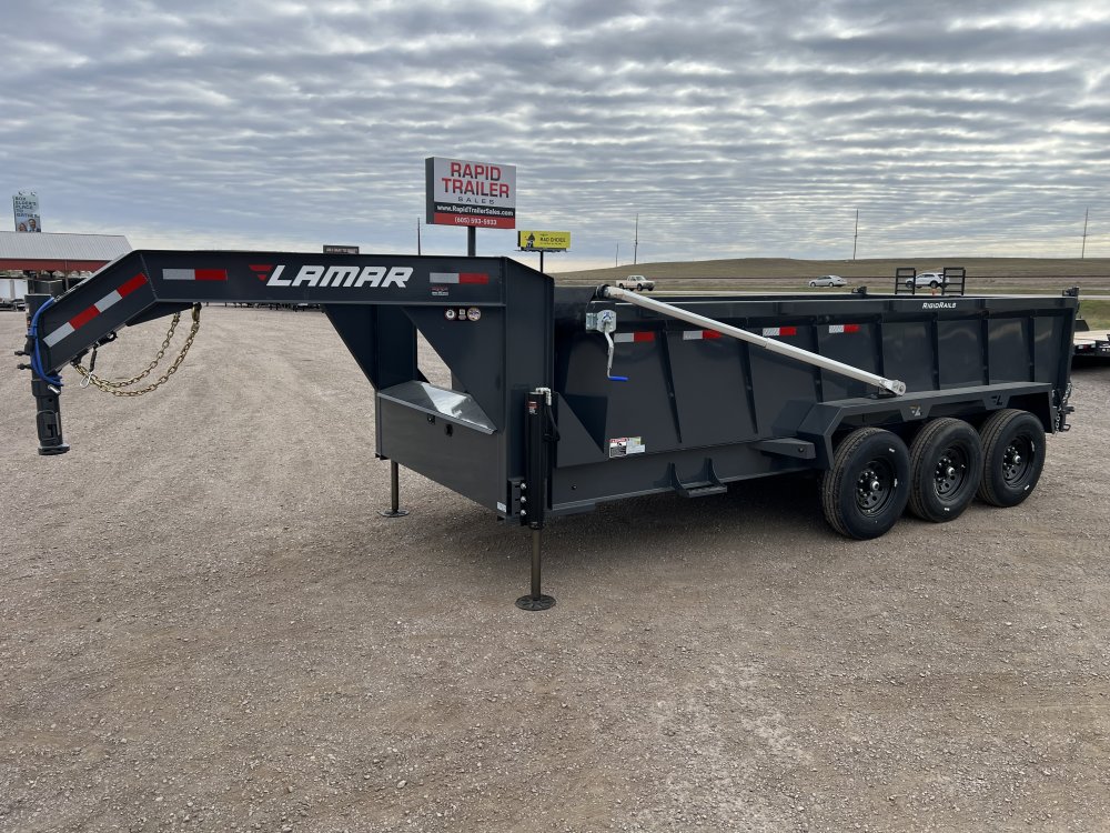 2027 LAMAR 83X16 21K GOOSENECK TELESCOPIC DUMP TRAILER