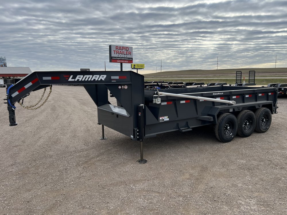 2027 LAMAR 83X16 21K GOOSENECK TELESCOPIC DUMP TRAILER