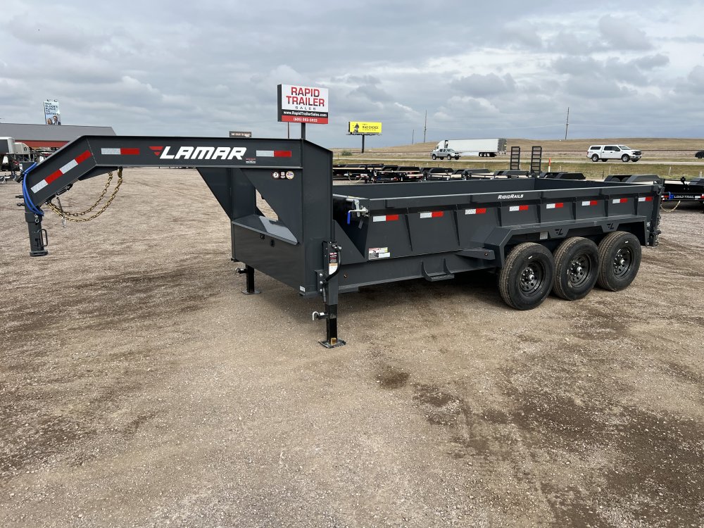 2027 LAMAR 83X16 21K GOOSENECK TELESCOPIC DUMP TRAILER