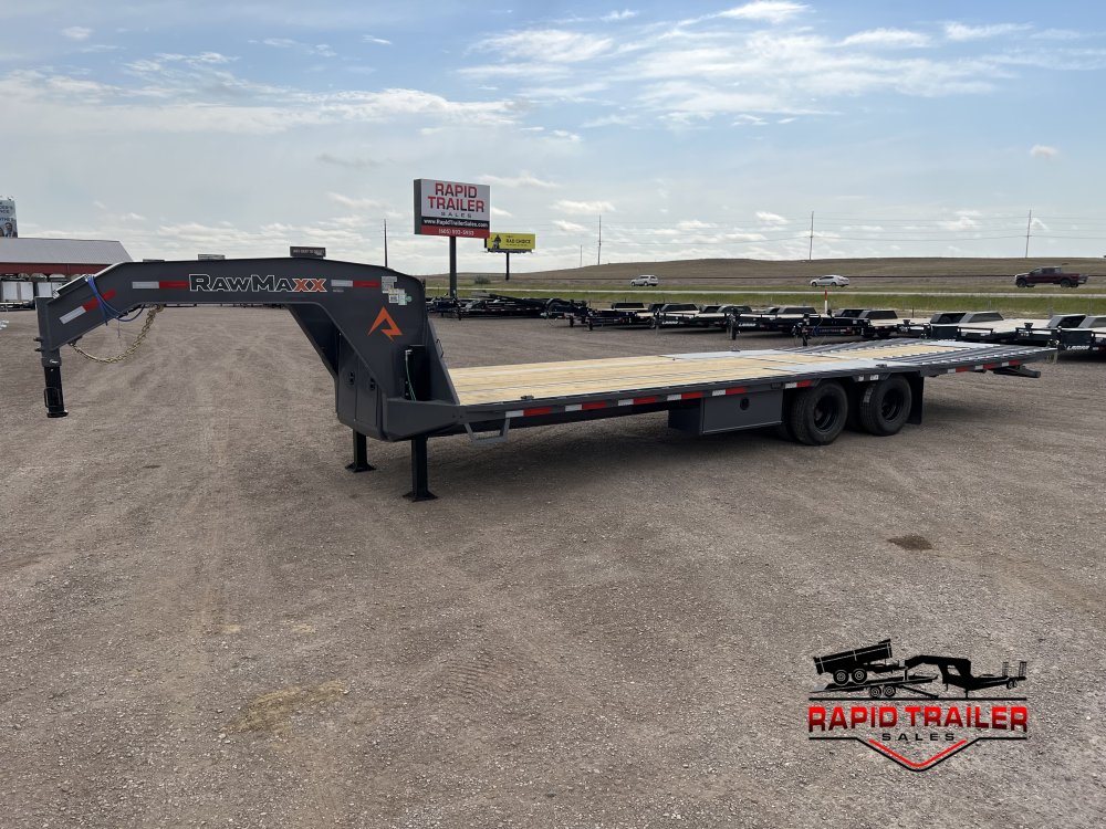 2027 RAWMAXX 102X32 20K GOOSENECK EQUIPMENT TRAILER