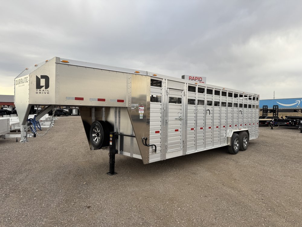 2026 DURALITE 90X25 GOOSENECK LIVESTOCK TRAILER