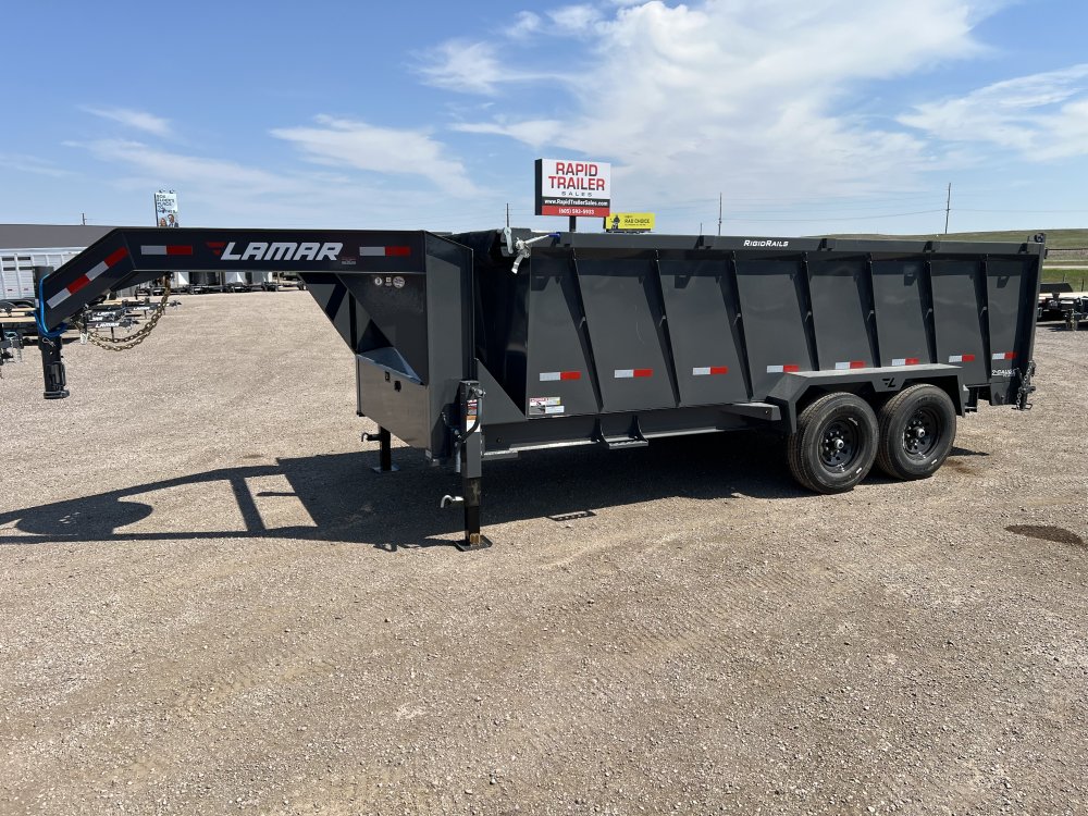 2027 LAMAR 83X16 14K GOOSENECK TELESCOPIC DUMP TRAILER