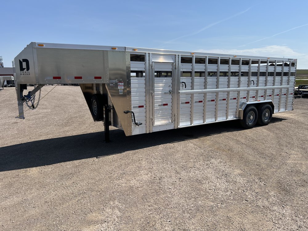 2027 DURALITE 90X25 GOOSENECK LIVESTOCK TRAILER