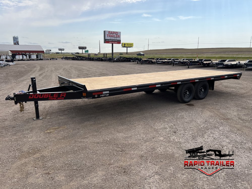 2027 DOUBLE A 102X24 15.4K DECKOVER EQUIPMENT TRAILER