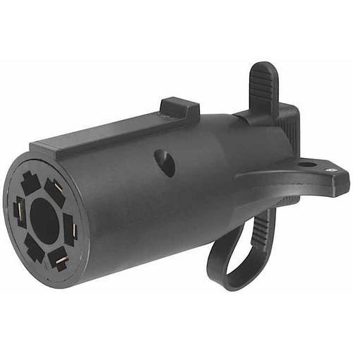 Curt Manufacturing 57245 - Electrical Adapter with Tester (7 Way Rv Blade Vehicle to 4 Way Flat Trai