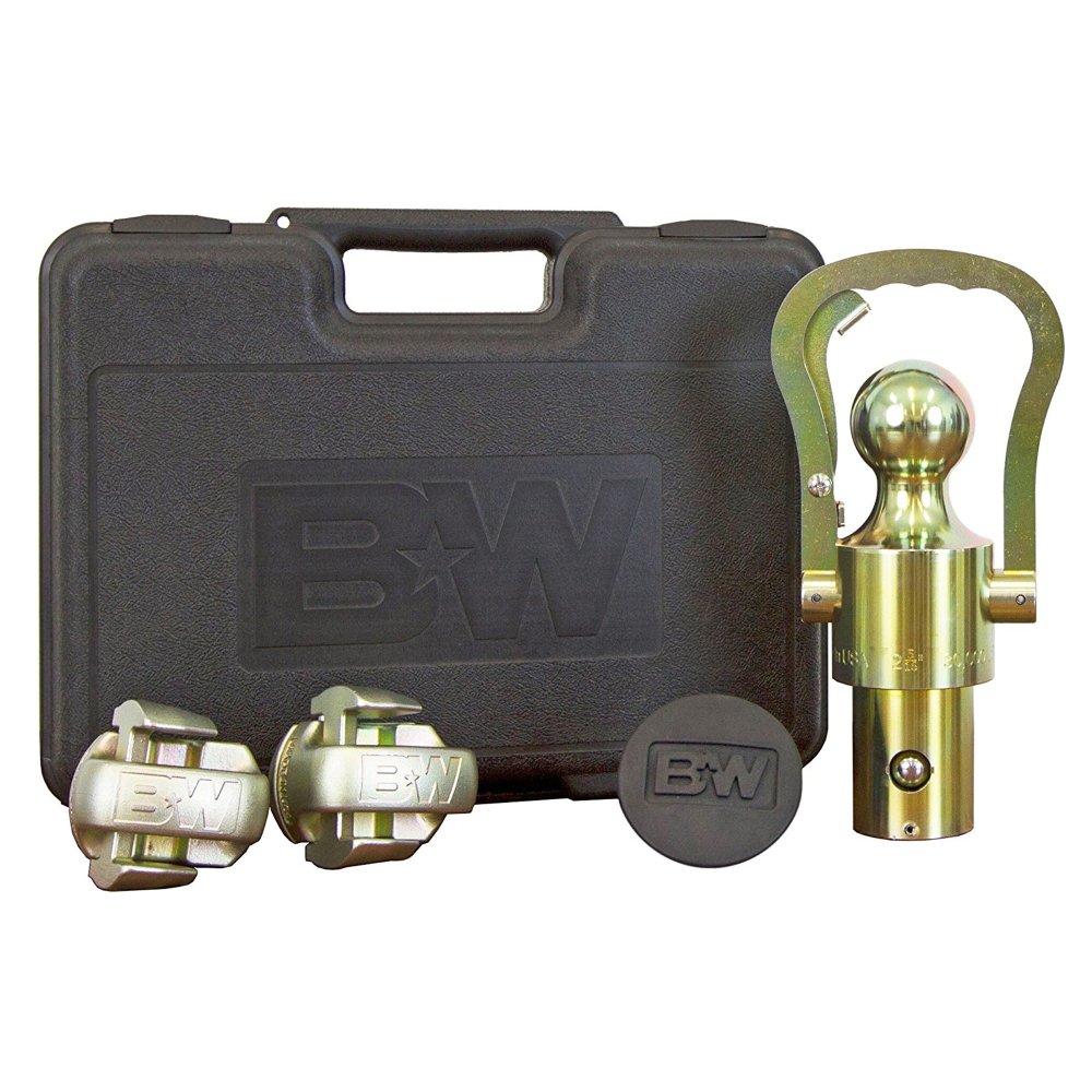 B&W Trailer Hitches 2 5/16in 30 000lbs Ball / Rubber Hole Plug / Safety Chain Anchors / Carrying Cas