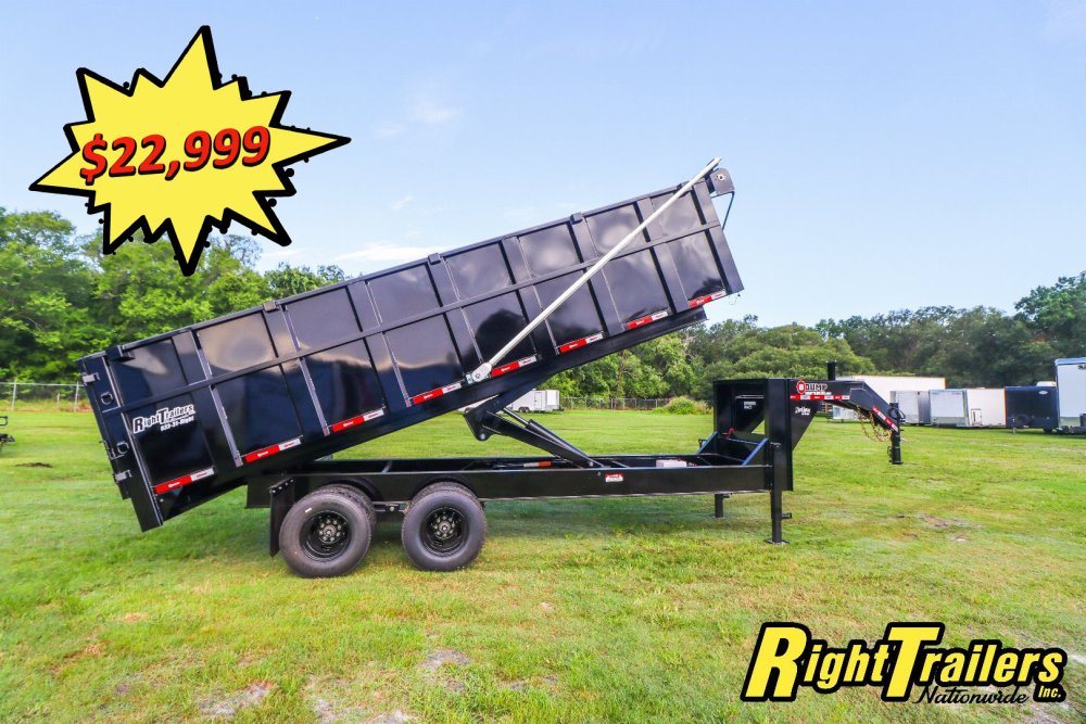 2025 8X20 U-DUMP GOOSENECK DUMP TRAILER