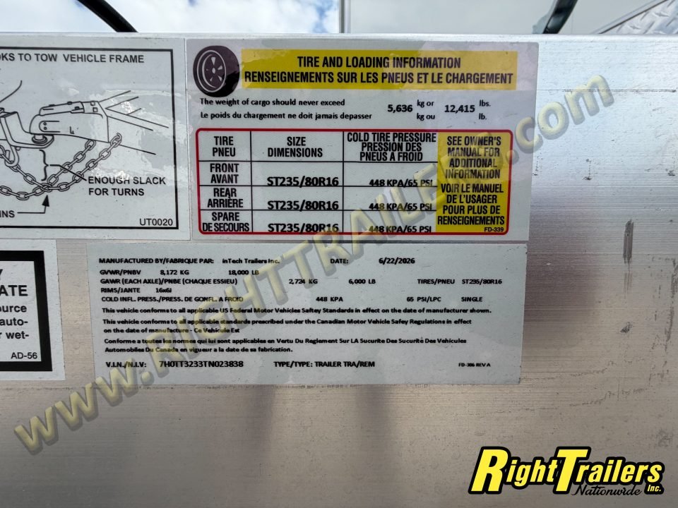 2026 inTech Trailers 8.5X32 Racing Trailer
