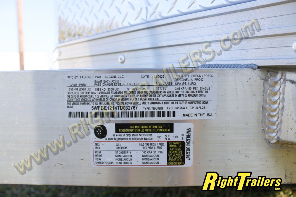 2026 EZ Hauler 6X12 CARGO TRAILER