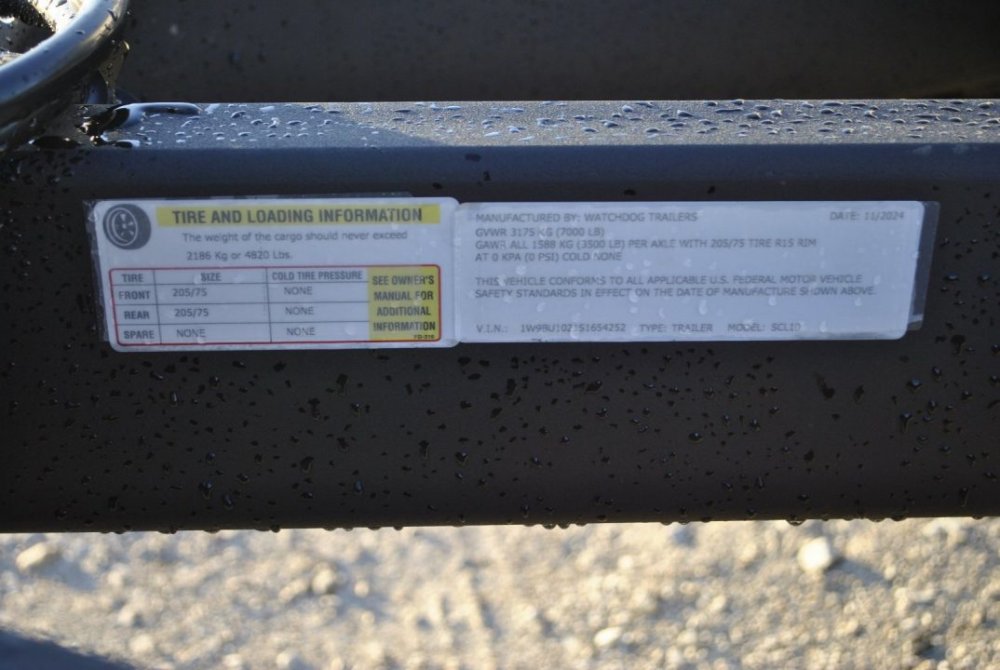 2025 Watchdog Trailers 4.5'x10' Equipment Trailer Equipment Trailer