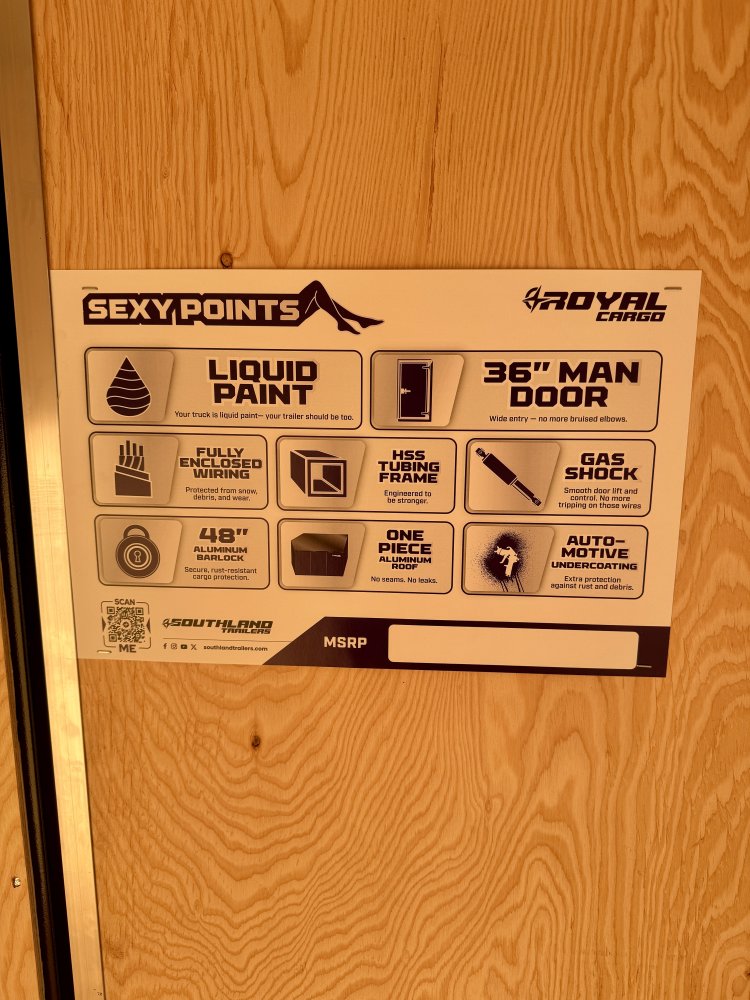 7' 6"x16' Southland Royal Cargo Enclosed