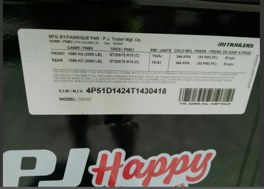 5'x10' P J Dump
