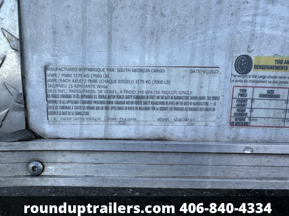 2022 South Georgia 8.5x24 enclosed 7k