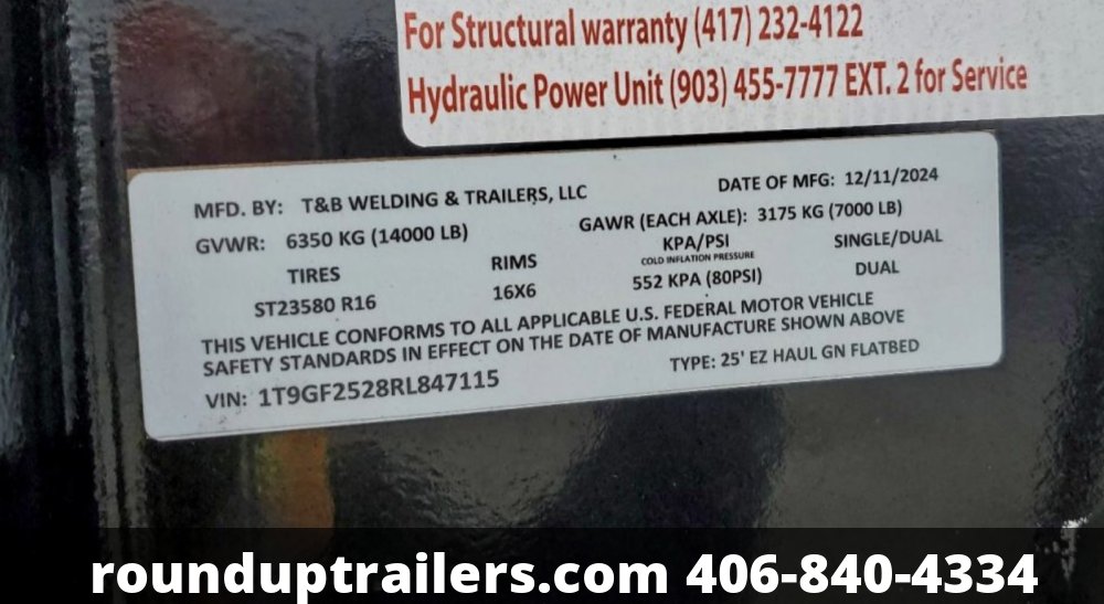 8'x20+5 EZ Haul Flatbed