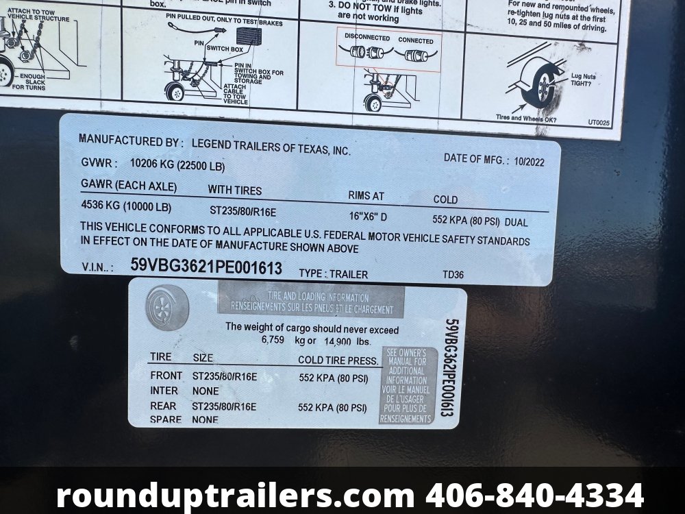 8'x36' Legend Flatbed