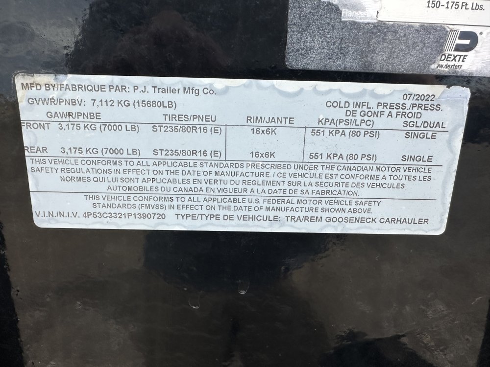 7'x24' P J Equipment