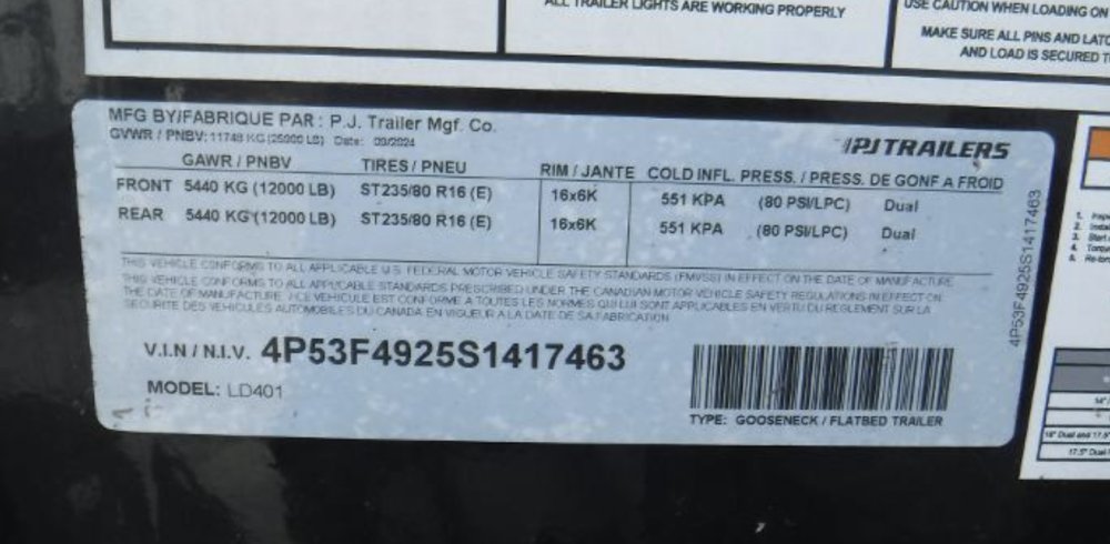 8' 6"x35+5 P J Flatbed HYD DISC BRAKES